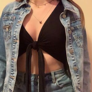 feminine jean jacket by foreign designer